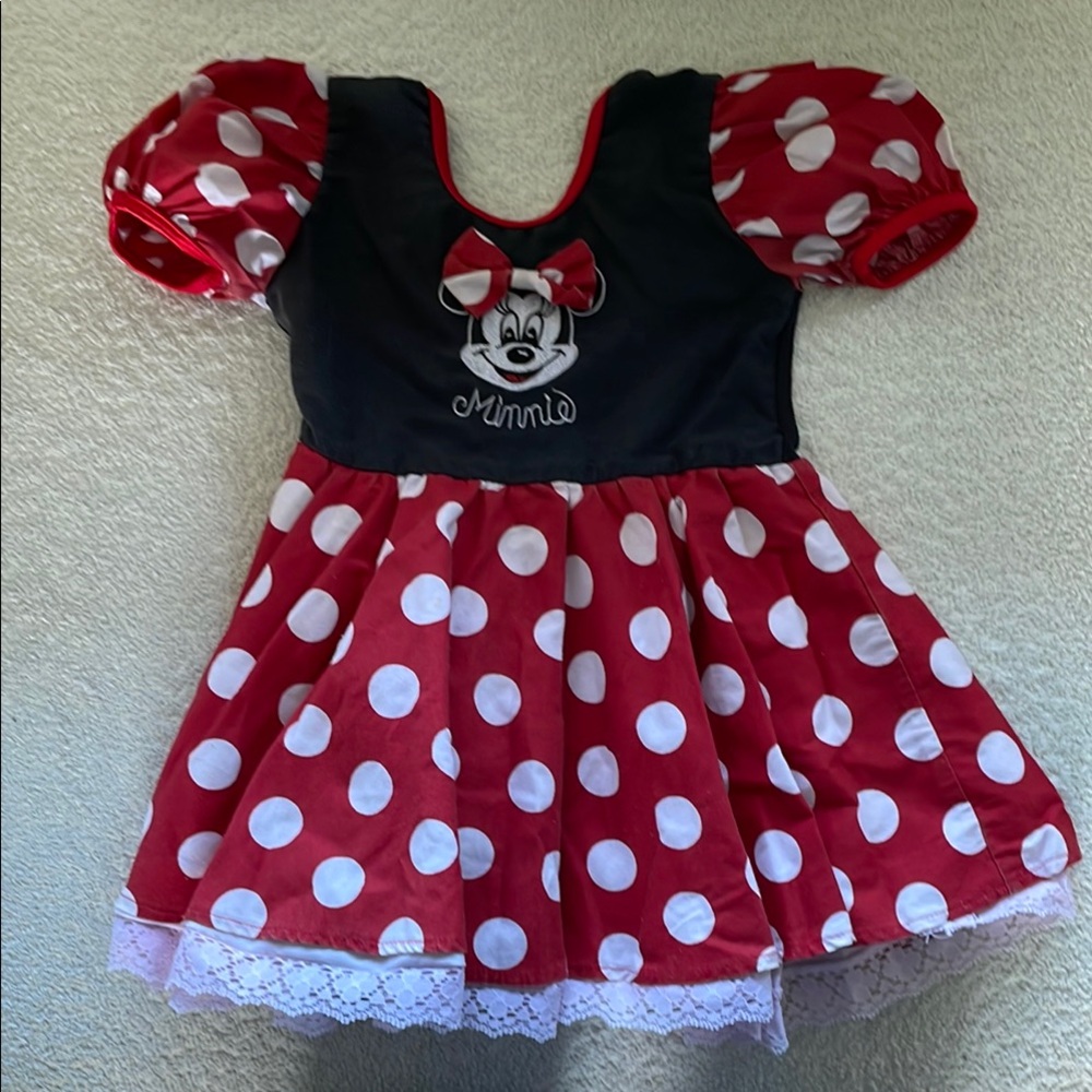 Minnie Mouse Red Polka Dot Kids Dress